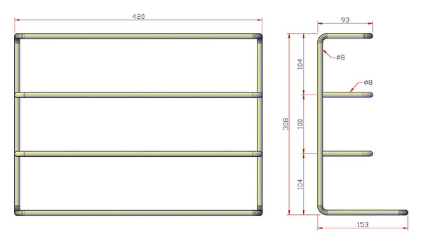 3-Level Grid Side Stand